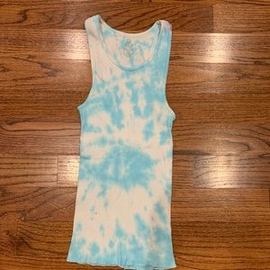 hand tie dyed tank top